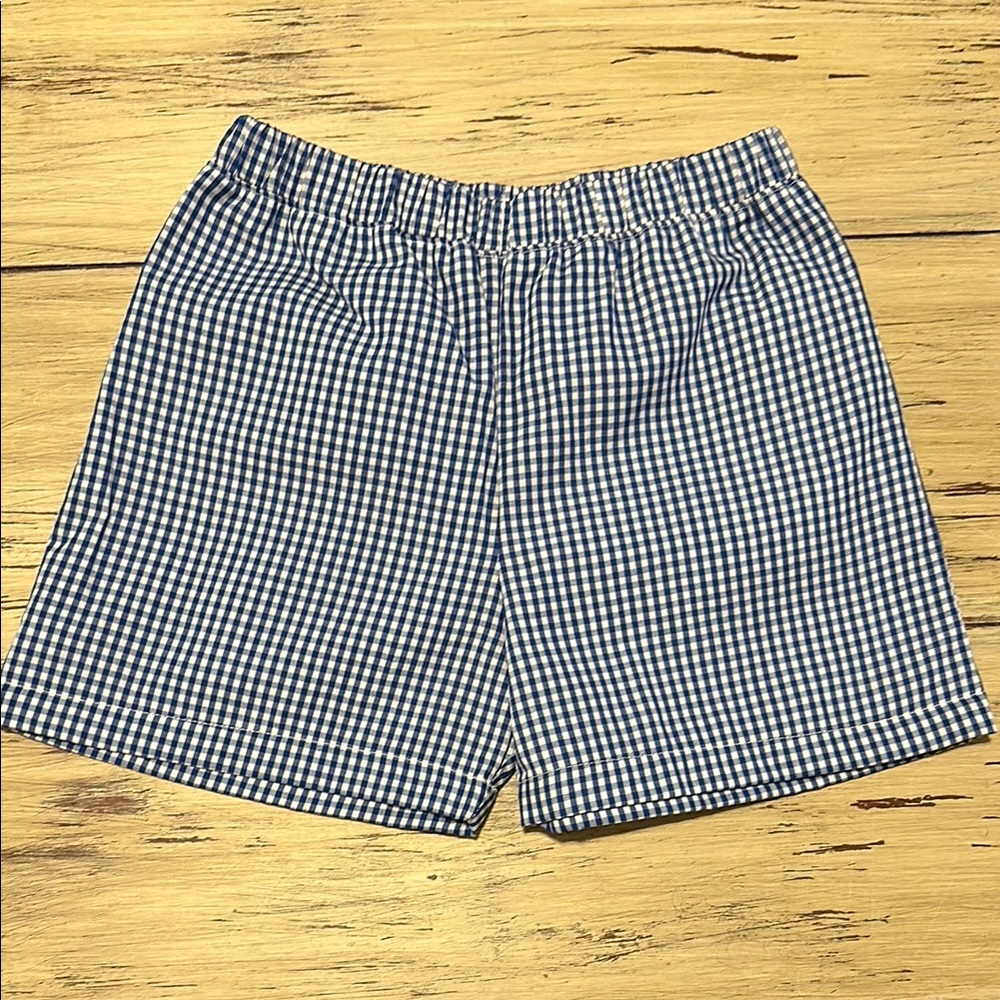 The Beaufort Bonnet Company Blue and White Gingham Shorts